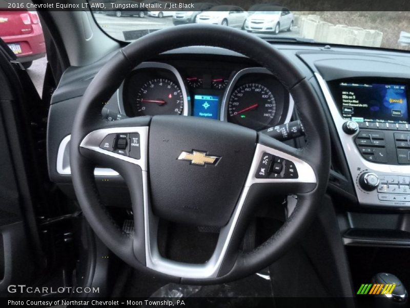 Tungsten Metallic / Jet Black 2016 Chevrolet Equinox LT AWD