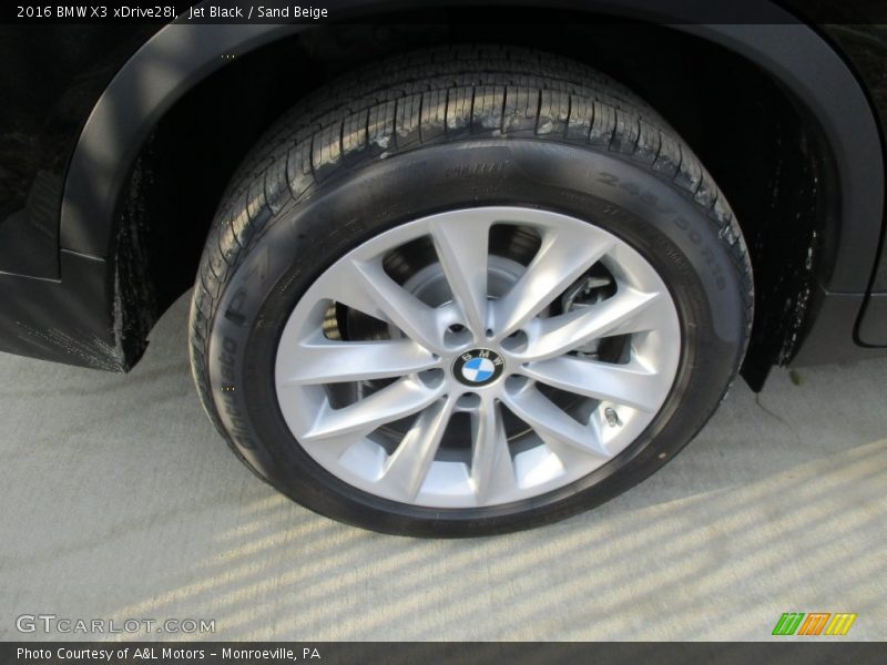 Jet Black / Sand Beige 2016 BMW X3 xDrive28i