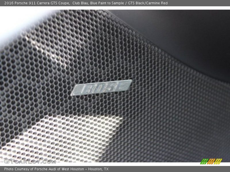 Club Blau, Blue Paint to Sample / GTS Black/Carmine Red 2016 Porsche 911 Carrera GTS Coupe
