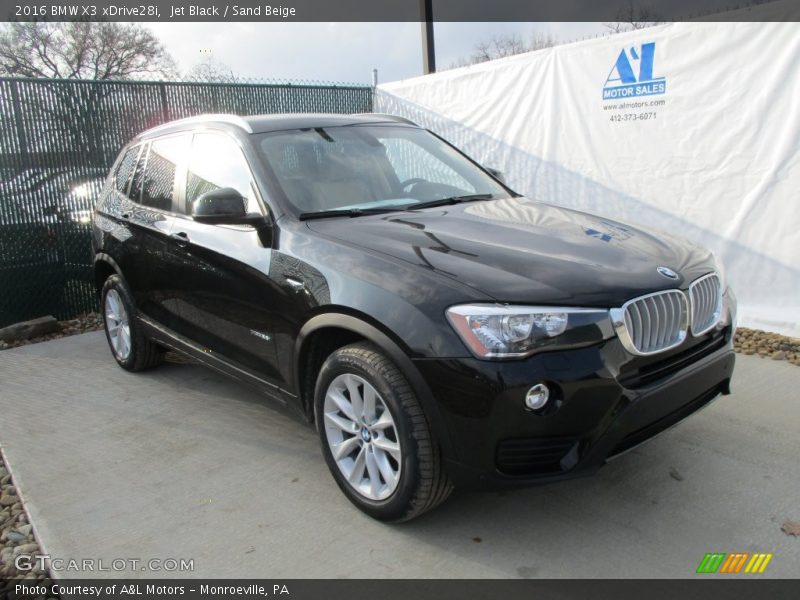 Jet Black / Sand Beige 2016 BMW X3 xDrive28i