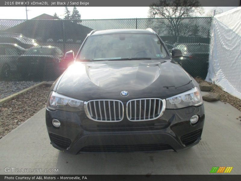 Jet Black / Sand Beige 2016 BMW X3 xDrive28i