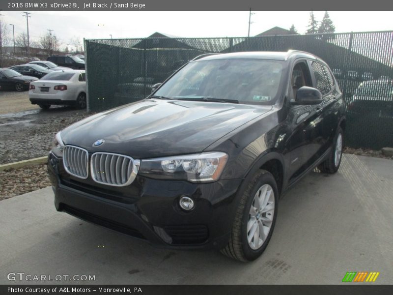 Jet Black / Sand Beige 2016 BMW X3 xDrive28i