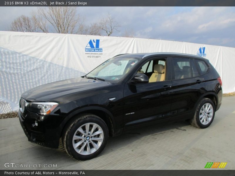 Jet Black / Sand Beige 2016 BMW X3 xDrive28i