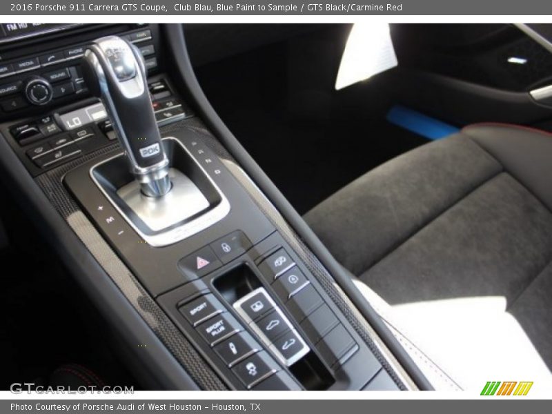 Club Blau, Blue Paint to Sample / GTS Black/Carmine Red 2016 Porsche 911 Carrera GTS Coupe