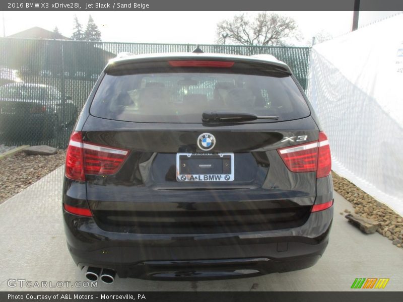 Jet Black / Sand Beige 2016 BMW X3 xDrive28i