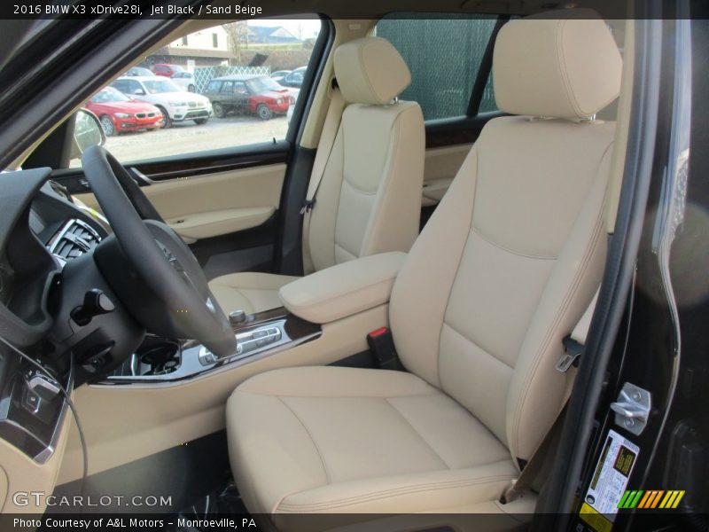 Jet Black / Sand Beige 2016 BMW X3 xDrive28i