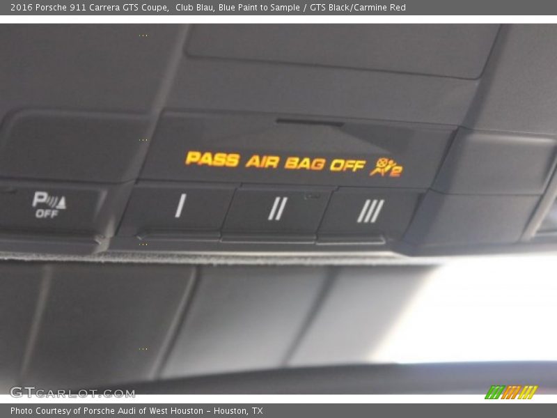 Club Blau, Blue Paint to Sample / GTS Black/Carmine Red 2016 Porsche 911 Carrera GTS Coupe