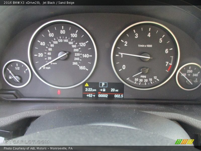 Jet Black / Sand Beige 2016 BMW X3 xDrive28i