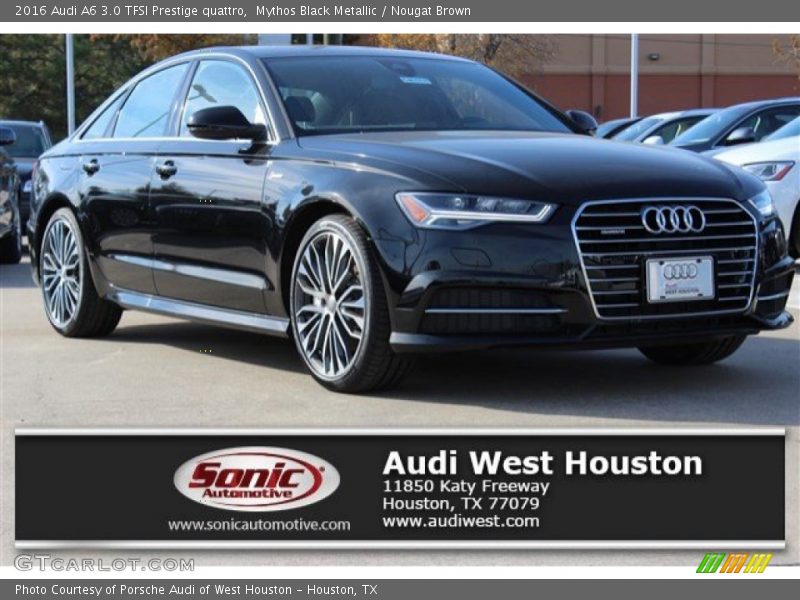 Mythos Black Metallic / Nougat Brown 2016 Audi A6 3.0 TFSI Prestige quattro