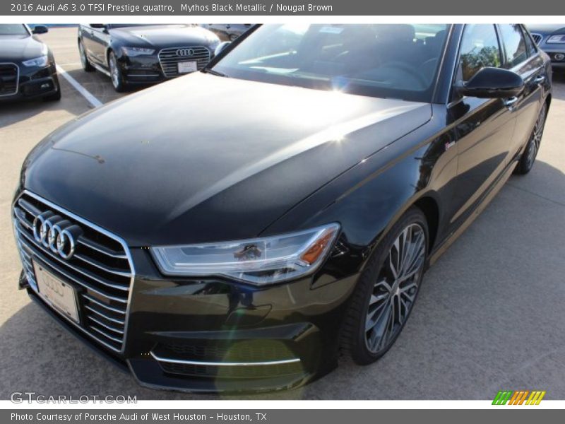 Mythos Black Metallic / Nougat Brown 2016 Audi A6 3.0 TFSI Prestige quattro