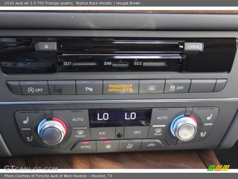 Mythos Black Metallic / Nougat Brown 2016 Audi A6 3.0 TFSI Prestige quattro