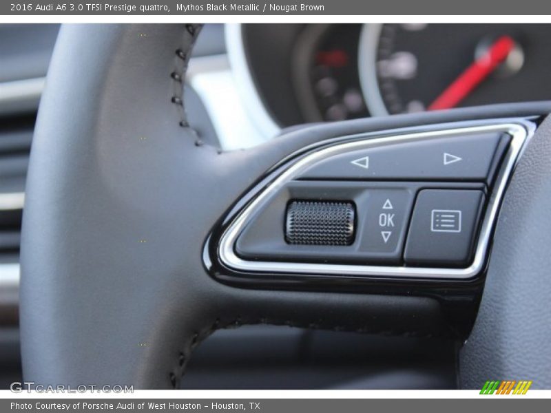 Mythos Black Metallic / Nougat Brown 2016 Audi A6 3.0 TFSI Prestige quattro