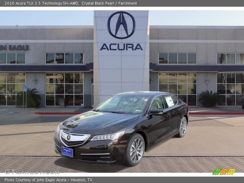 Crystal Black Pearl / Parchment 2016 Acura TLX 3.5 Technology SH-AWD