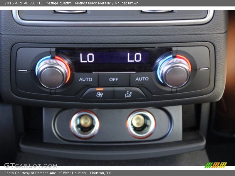 Mythos Black Metallic / Nougat Brown 2016 Audi A6 3.0 TFSI Prestige quattro