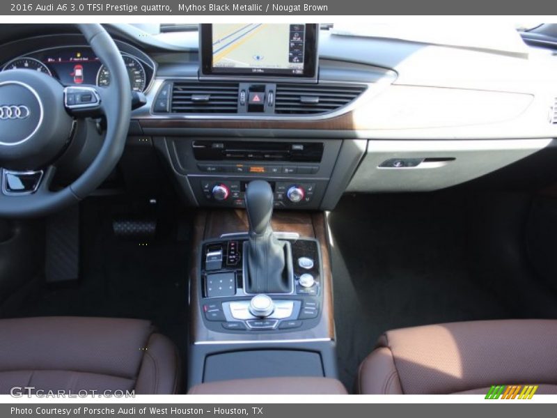 Mythos Black Metallic / Nougat Brown 2016 Audi A6 3.0 TFSI Prestige quattro