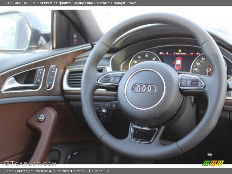 Mythos Black Metallic / Nougat Brown 2016 Audi A6 3.0 TFSI Prestige quattro