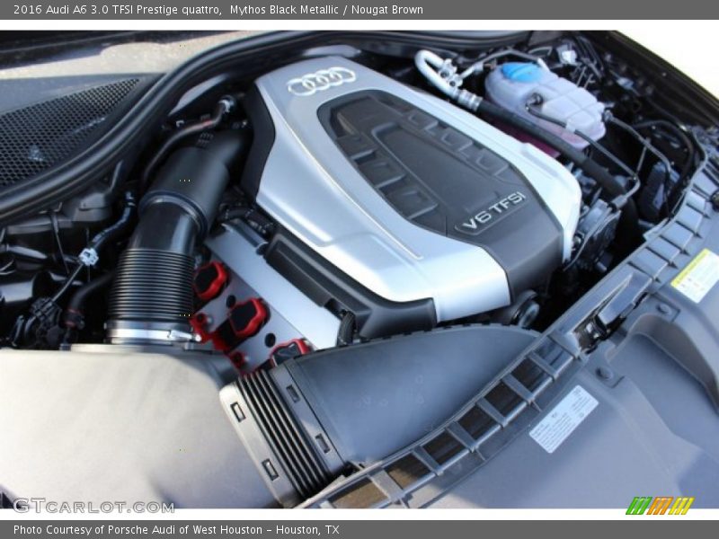 Mythos Black Metallic / Nougat Brown 2016 Audi A6 3.0 TFSI Prestige quattro