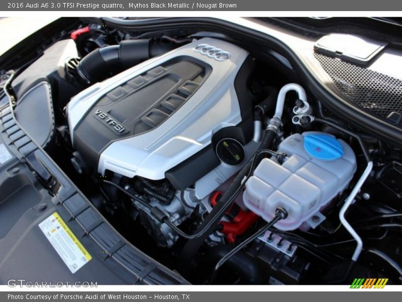 Mythos Black Metallic / Nougat Brown 2016 Audi A6 3.0 TFSI Prestige quattro