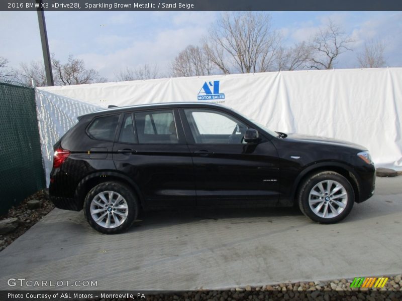 Sparkling Brown Metallic / Sand Beige 2016 BMW X3 xDrive28i