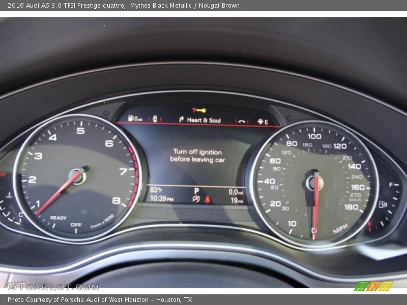 Mythos Black Metallic / Nougat Brown 2016 Audi A6 3.0 TFSI Prestige quattro