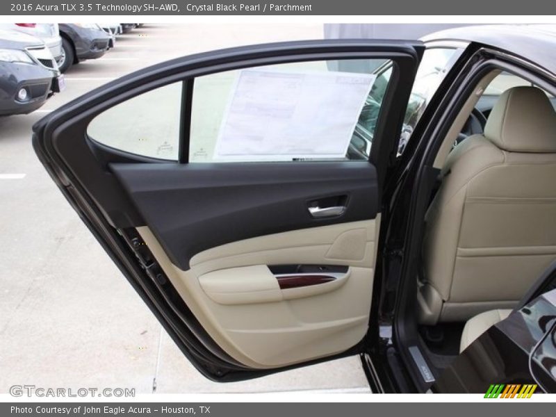 Crystal Black Pearl / Parchment 2016 Acura TLX 3.5 Technology SH-AWD