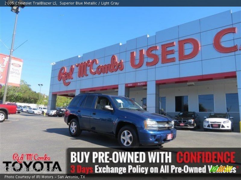 Superior Blue Metallic / Light Gray 2005 Chevrolet TrailBlazer LS