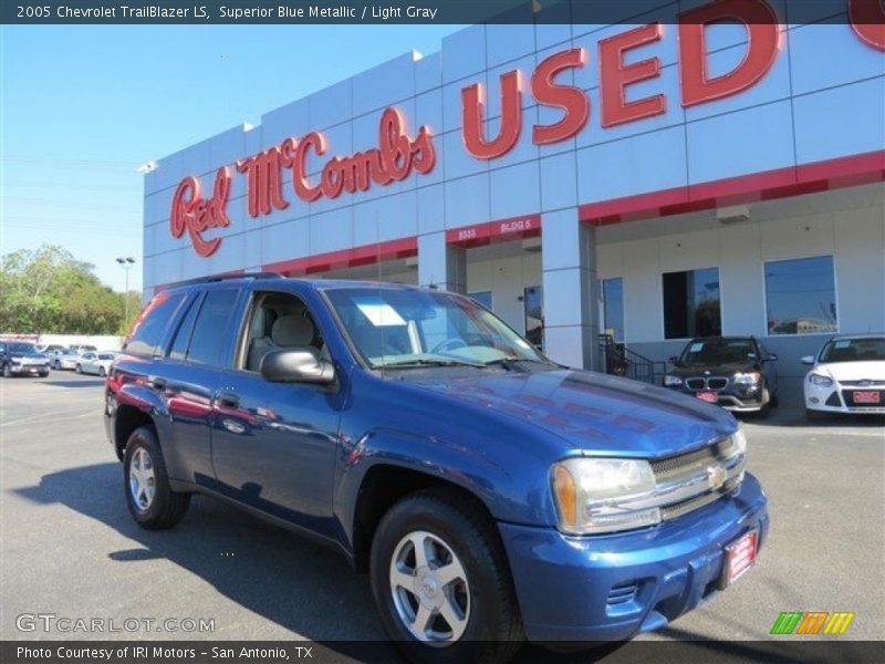 Superior Blue Metallic / Light Gray 2005 Chevrolet TrailBlazer LS