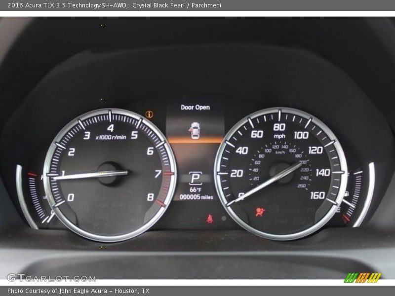 Crystal Black Pearl / Parchment 2016 Acura TLX 3.5 Technology SH-AWD