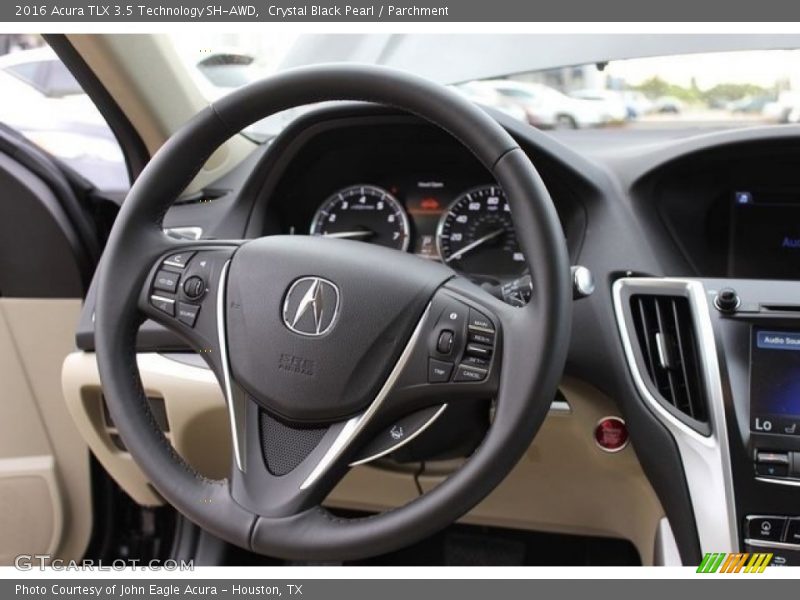 Crystal Black Pearl / Parchment 2016 Acura TLX 3.5 Technology SH-AWD