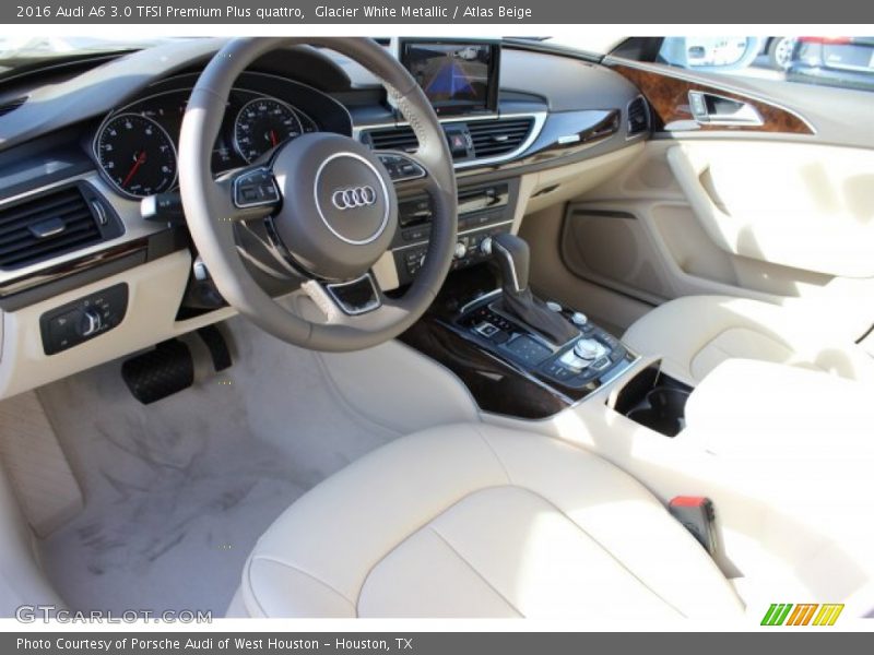 Glacier White Metallic / Atlas Beige 2016 Audi A6 3.0 TFSI Premium Plus quattro
