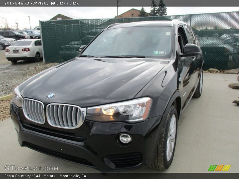 Jet Black / Black 2016 BMW X3 xDrive28i