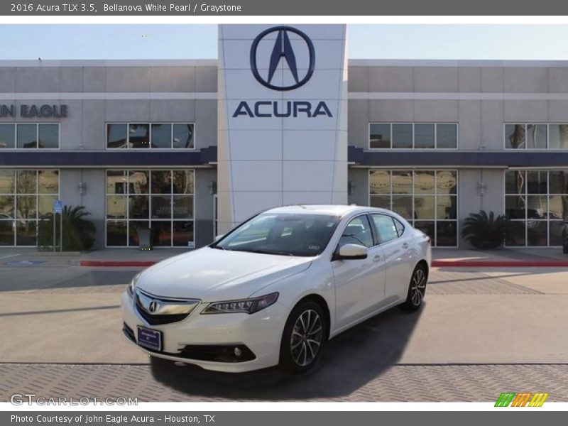 Bellanova White Pearl / Graystone 2016 Acura TLX 3.5
