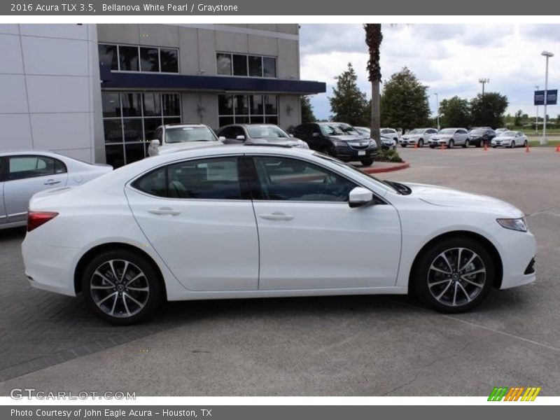 Bellanova White Pearl / Graystone 2016 Acura TLX 3.5