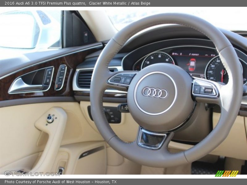 Glacier White Metallic / Atlas Beige 2016 Audi A6 3.0 TFSI Premium Plus quattro