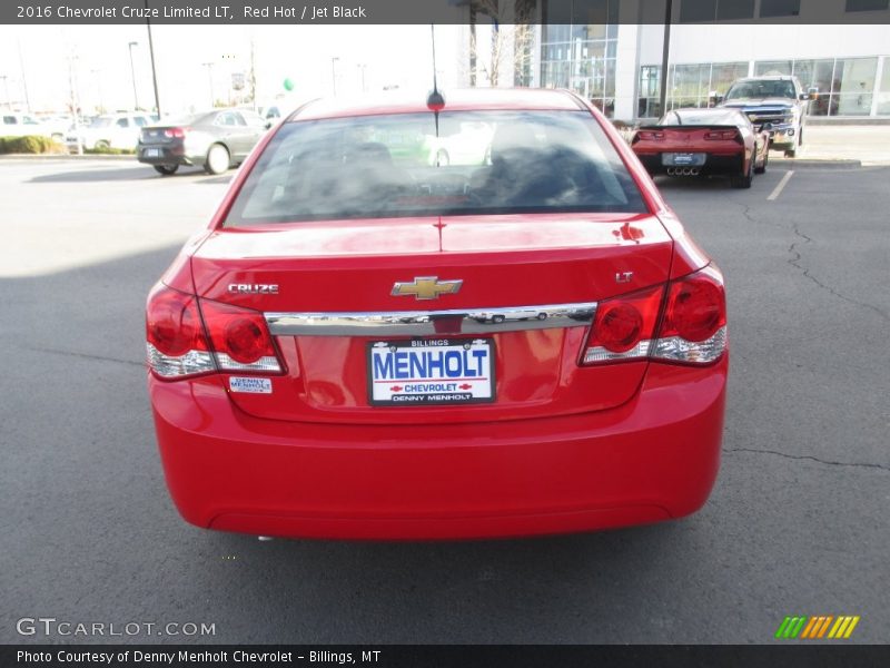 Red Hot / Jet Black 2016 Chevrolet Cruze Limited LT
