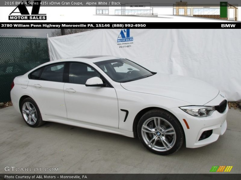 Alpine White / Black 2016 BMW 4 Series 435i xDrive Gran Coupe