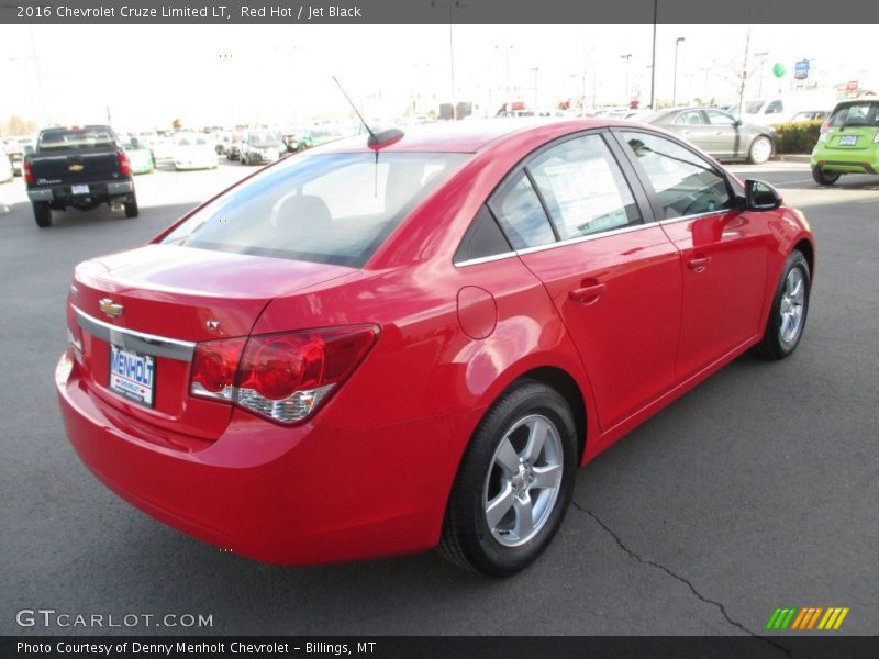 Red Hot / Jet Black 2016 Chevrolet Cruze Limited LT