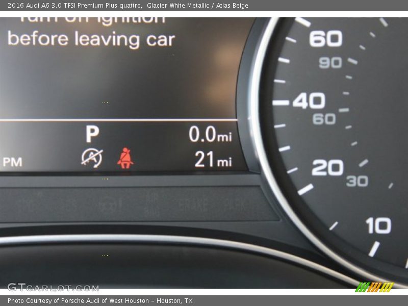 Glacier White Metallic / Atlas Beige 2016 Audi A6 3.0 TFSI Premium Plus quattro