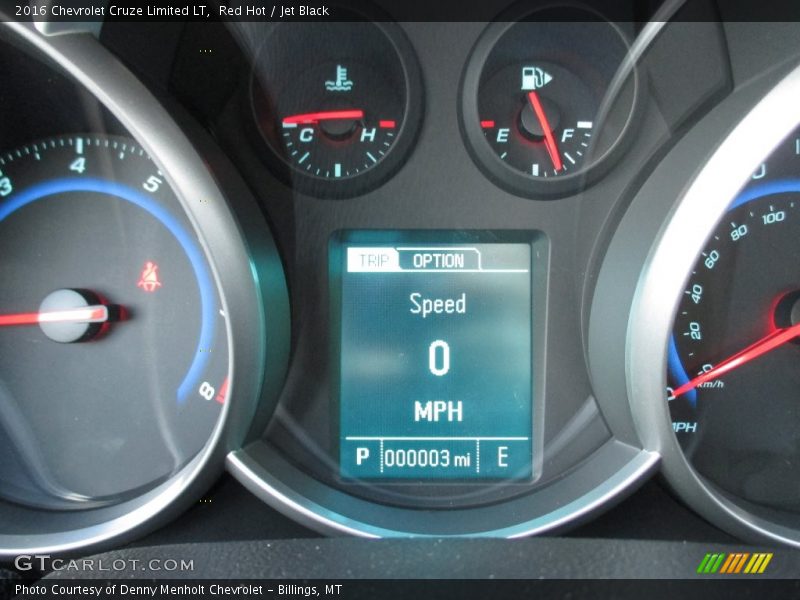 Red Hot / Jet Black 2016 Chevrolet Cruze Limited LT