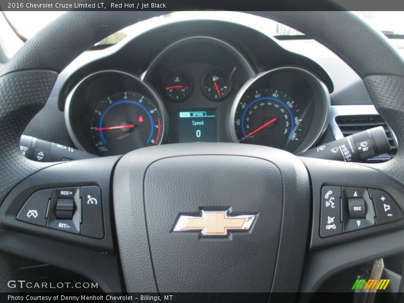 Red Hot / Jet Black 2016 Chevrolet Cruze Limited LT