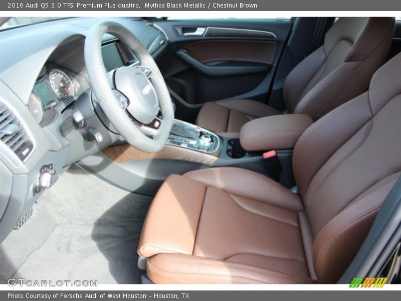 Mythos Black Metallic / Chestnut Brown 2016 Audi Q5 3.0 TFSI Premium Plus quattro