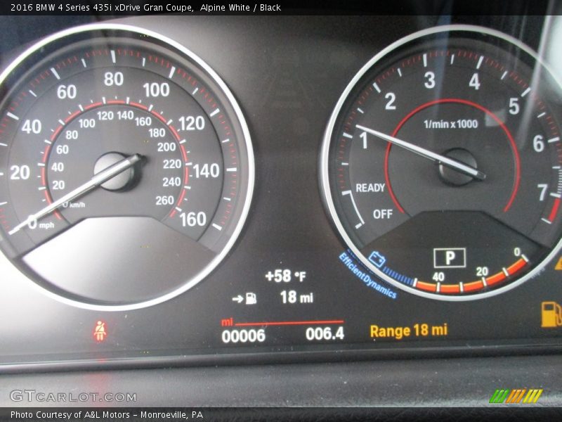 Alpine White / Black 2016 BMW 4 Series 435i xDrive Gran Coupe