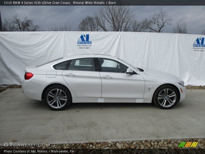 Mineral White Metallic / Black 2016 BMW 4 Series 428i xDrive Gran Coupe