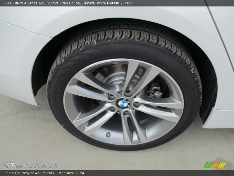 Mineral White Metallic / Black 2016 BMW 4 Series 428i xDrive Gran Coupe