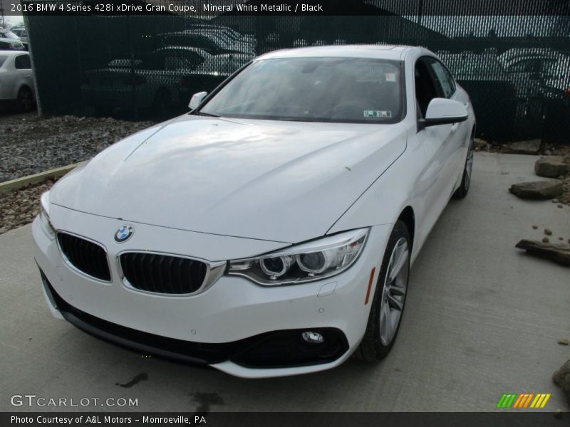 Mineral White Metallic / Black 2016 BMW 4 Series 428i xDrive Gran Coupe
