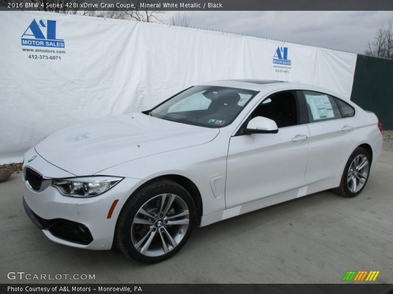 Mineral White Metallic / Black 2016 BMW 4 Series 428i xDrive Gran Coupe