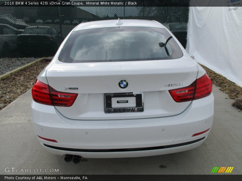 Mineral White Metallic / Black 2016 BMW 4 Series 428i xDrive Gran Coupe