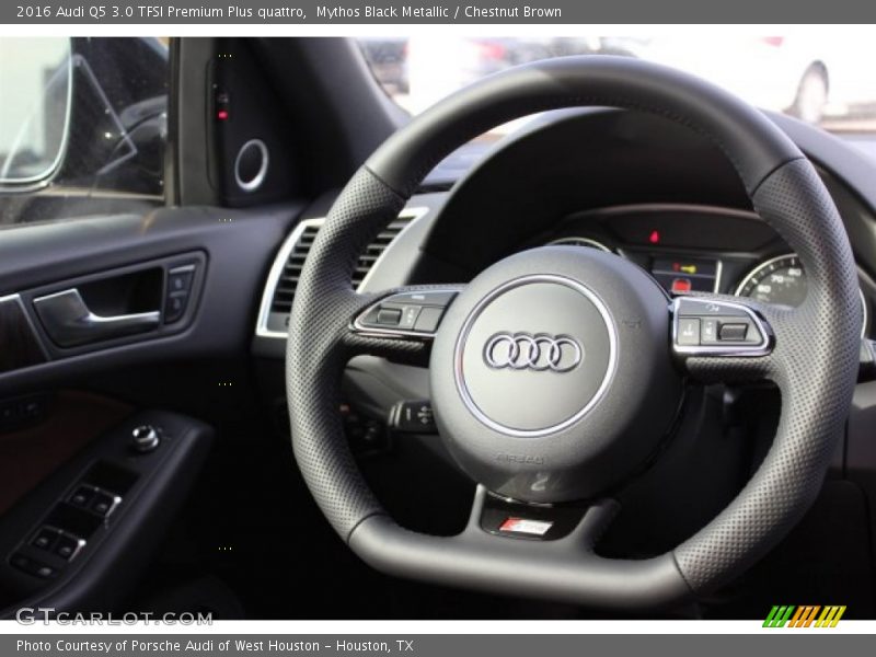 Mythos Black Metallic / Chestnut Brown 2016 Audi Q5 3.0 TFSI Premium Plus quattro