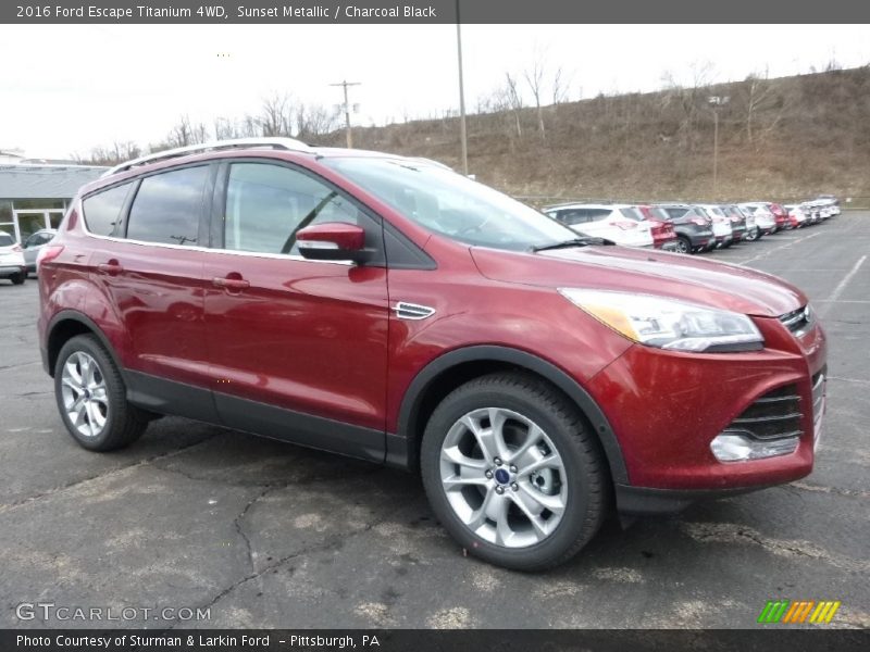 Sunset Metallic / Charcoal Black 2016 Ford Escape Titanium 4WD