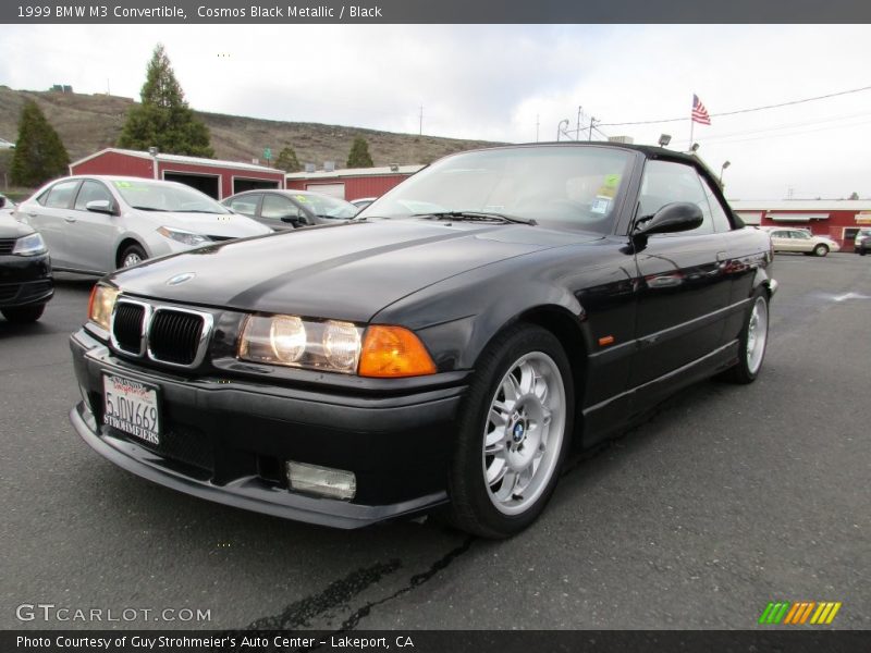 Cosmos Black Metallic / Black 1999 BMW M3 Convertible